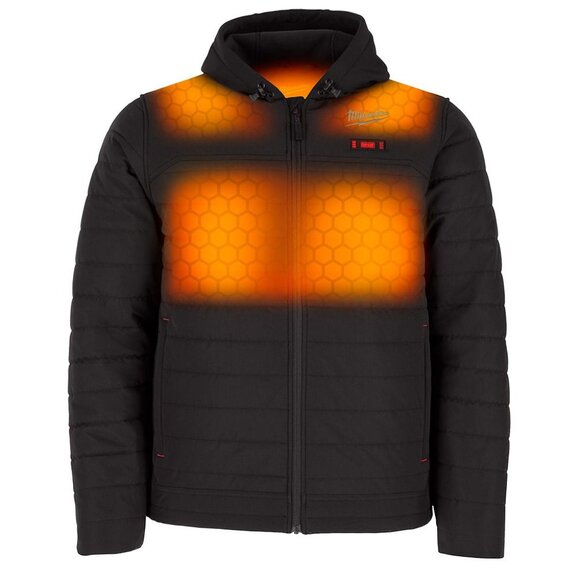 Milwaukee M12 Black Heated Axis Jacket Kit XL - Picture 1 of 6